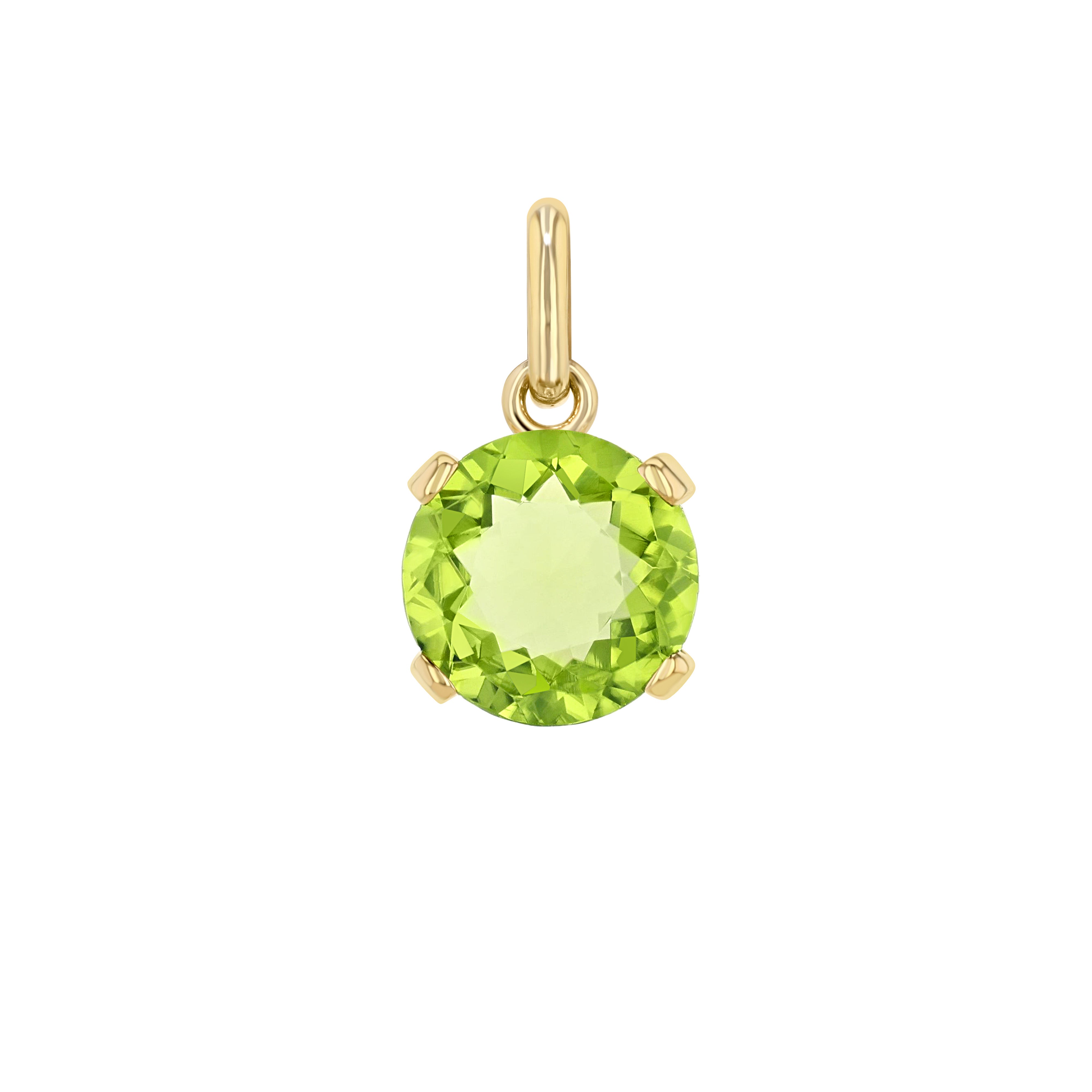 Peridot Round Elemental Pendant