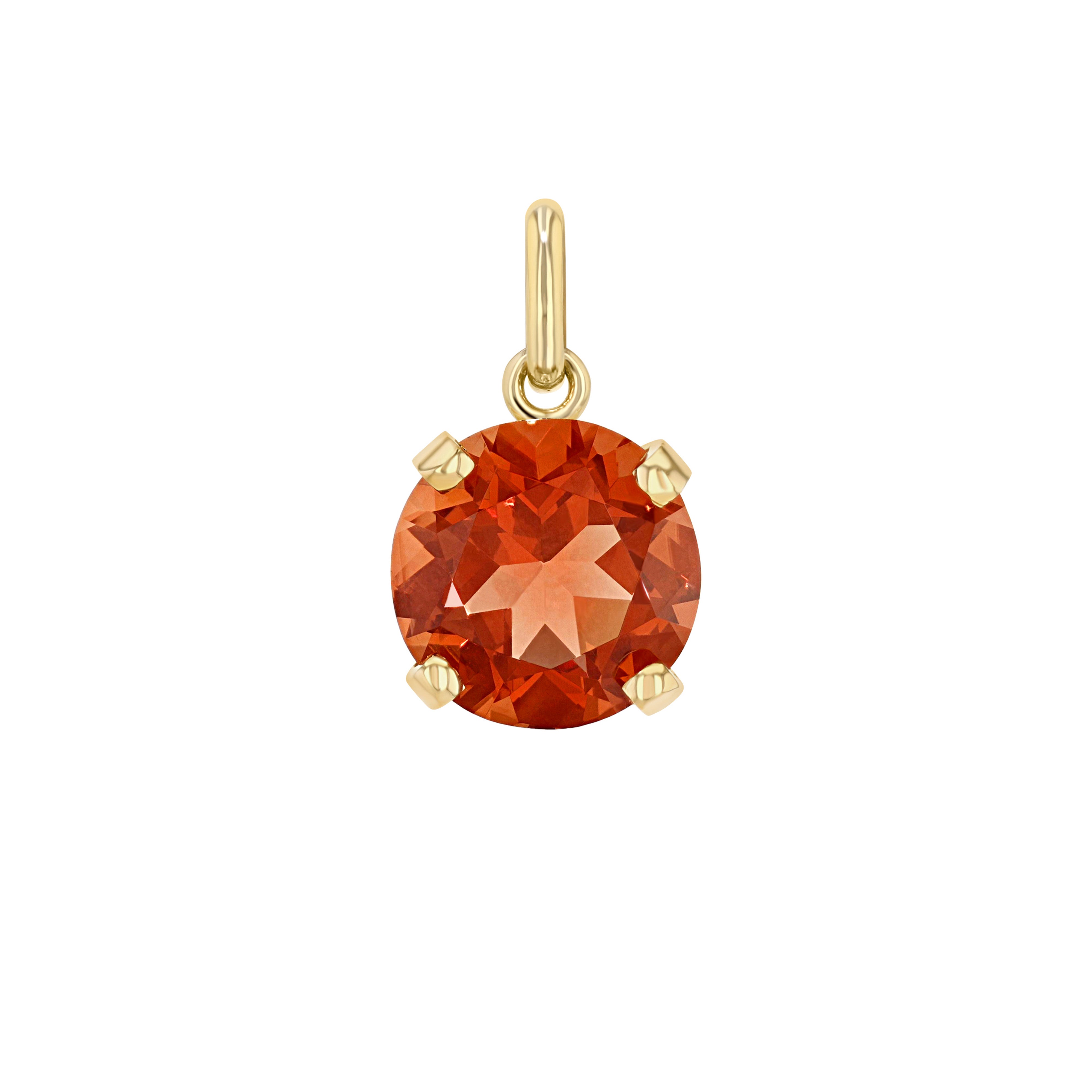 Sunstone Round Elemental Pendant